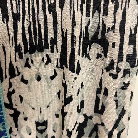 Rue 21 Aztec Pattern Black White Jr’s Dress Sz S Racerback Straps Embroidery Y2K - Picture 5 of 10